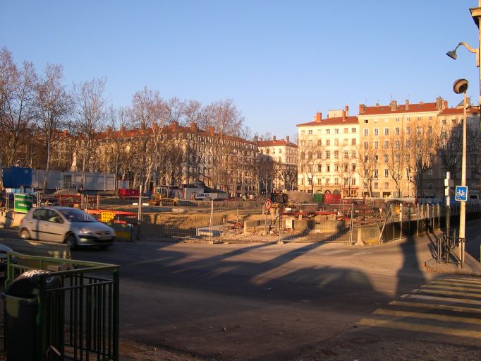  travaux de la place du Maréchal Lyautey